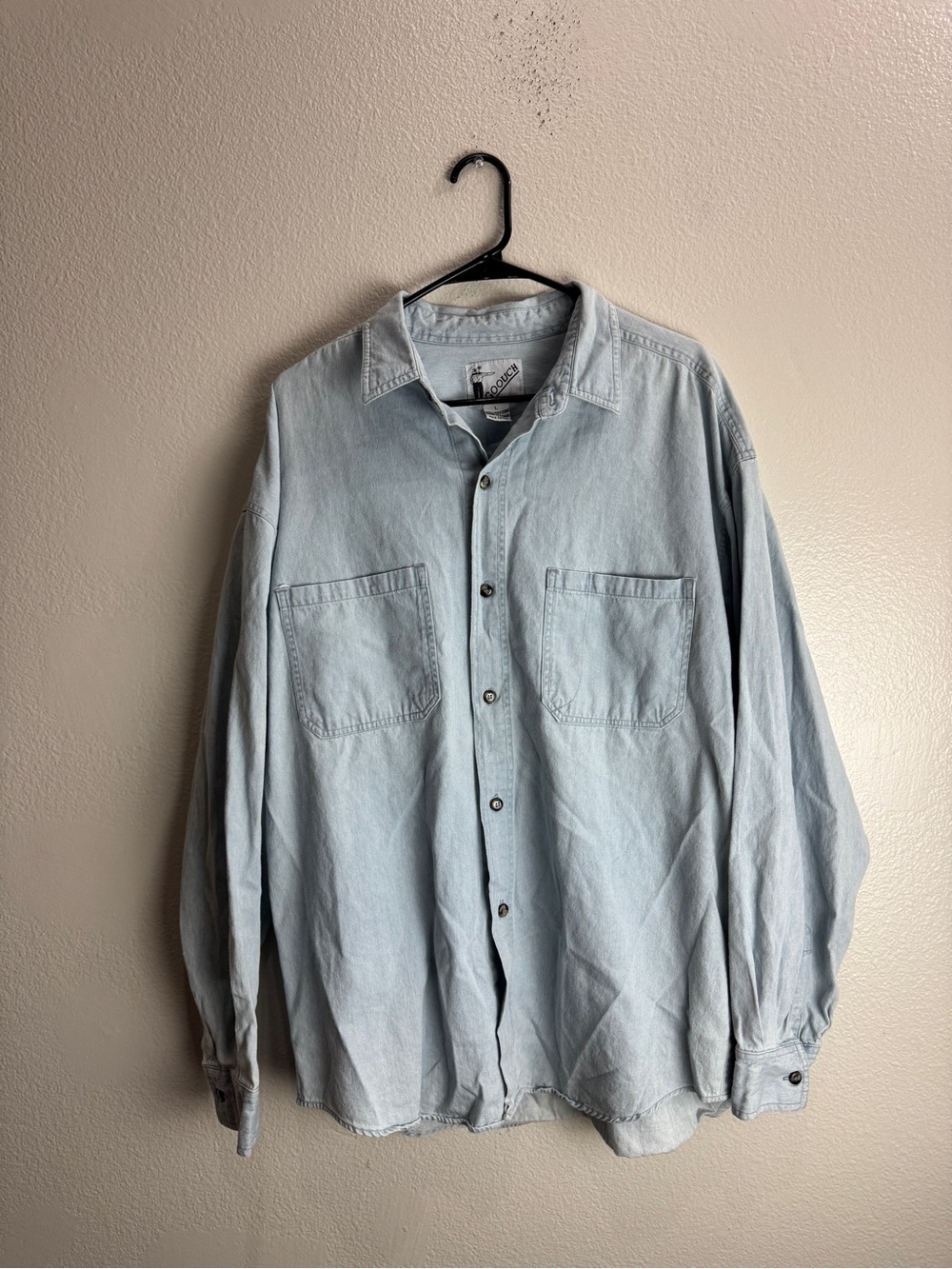 Goouch Denim Button Up Shirt Vintage Size Large